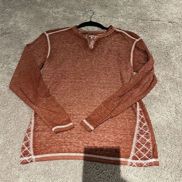 Boys Buckle Black size Large 14-16 shirt crosshatch thermal - Picture 1 of 6